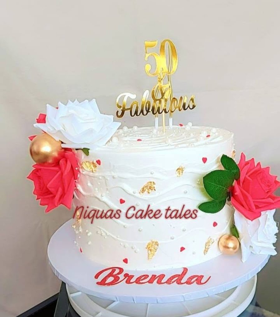 A celebration cake handcrafted by Niquas Cake Tales